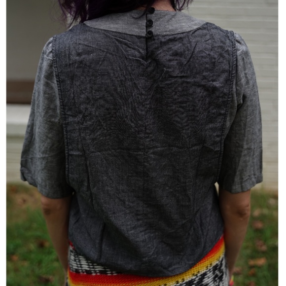 In God We Trust Layered Denim-look Top - Picture 3 of 3